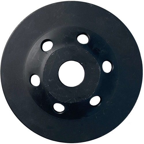 Schleiftopf, 125 mm, schwarz, Noppenform – Bild 2