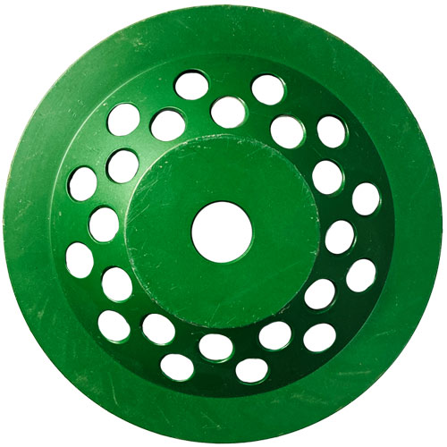 Schleiftopf, 175 mm, grün, 24 Segmente – Bild 2